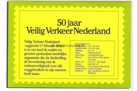 Nederland NVPH M6 (PZM6) Postfris Postzegelmapje 50 jaar Veilig Verkeer Nederland 1982