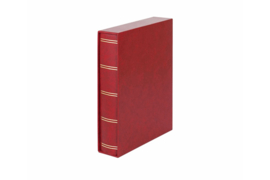 Lindner Insteekalbum Elegant (Luxe) Witte bladen/Rode kaft MET CASSETTE (Lindner 1162SK-R)