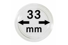 Hagelnieuw & Afgeprijsd! Lindner Muntcapsules 33 mm per 10 Stuks (Lindner 2250033P)