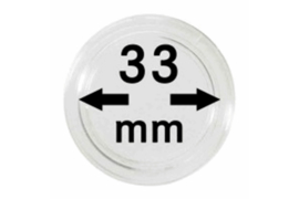 Hagelnieuw & Afgeprijsd! Lindner Muntcapsules 33 mm per 10 Stuks (Lindner 2250033P)