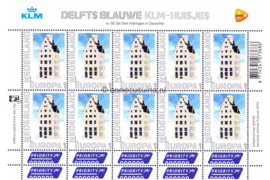 Nederland NVPH V2898 Postfris Velletje Persoonlijke Postzegels Delftsblauwe KLM-huisjes; Europa 1 2012