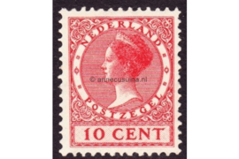 Nederland NVPH 182 Gestempeld (10 cent) Koningin Wilhelmina Veth Met watermerk 1926-1939