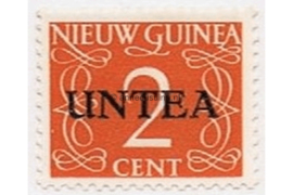 West-Nieuw-Guinea (UNTEA) NVPH 21 (2e Druk!) Ongebruikt (2 cent) Overdrukken op postzegels van Nederlands Nieuw Guinea 1962