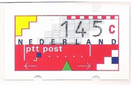 SPECIALITEIT! Nederland NVPH AU15 Postfris MET RUGNUMMER 0840 (145 cent) Automaatstroken, Voordrukzegel voor Klüssendorf-automaat 1996