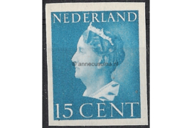Nederland NVPH 337v Postfris Ongetand (15 cent) Koningin Wilhelmina 1940-1947