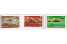 Indonesië Zonnebloem 864-866 Postfris De Indonesische Kunst en Kultuur (5e serie) 1976