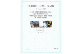 Nederland Huisman EDB50 (NVPH 1368-1369) Eerstedagblad Gecombineerde uitgiften 1987