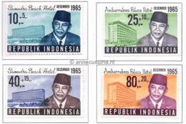 Indonesië Zonnebloem 494-497 Postfris Ter bevordering van het toerisme 1965