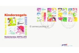 Nederlandse Antillen NVPH E352 Onbeschreven 1e Dag-enveloppe Kinderzegels 2003