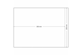 Lindner Pergamijn enveloppe 230 x 300 mm + 20 mm klep (Lindner 720) Per Stuk