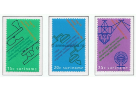 Suriname NVPH 561-563 Postfris Wereld Telecommunicatie Dag