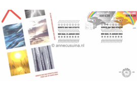 Nederland NVPH E495 Onbeschreven 1e Dag-enveloppe 150 jaar KNMI 2004
