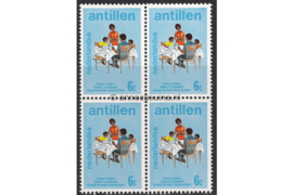 Nederlandse Antillen NVPH 486 Postfris (6 cent) (Blokje van vier) Verantwoord ouderschap 1974
