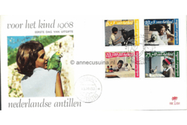 Nederlandse Antillen (Palmboom) NVPH E51 (E51P) Onbeschreven Kinderpostzegels, Kinderen en dieren 1968