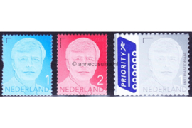 Nederland NVPH 3135-3137 Postfris Koning Willem Alexander met jaar 2013 2013
