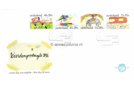 Nederland NVPH E153 Onbeschreven 1e Dag-enveloppe Kinderzegels 1976