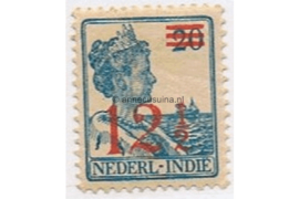 Nederlands Indië NVPH 171 Postfris Hulpuitgifte. Opdruk in rood in steendruk op frankeerzegel no. 121 1930