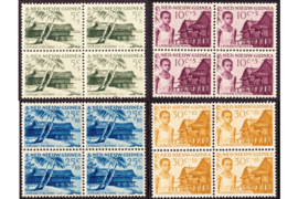Nederlands Nieuw Guinea NVPH 41-44 Postfris (Blokjes van vier) Leprazegels 1956