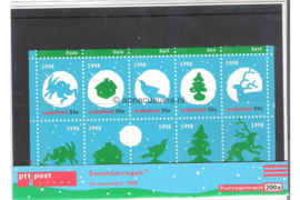 Nederland NVPH M200a+b (PZM200a+b) Postfris Postzegelmapje Decemberzegels 1998