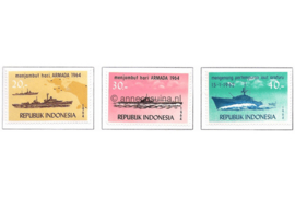 Indonesië Zonnebloem 456-458 Postfris De Dag van de Vloot 1964