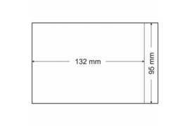 Lindner Pergamijn enveloppe 95 x 132 mm + 16 mm klep (Lindner 708) Per 100 stuks