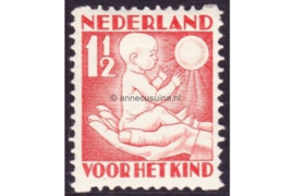 Nederland NVPH R86 Postfris (1 1/2 +1 1/2 cent) Tweezijdige hoekroltanding Kinderzegels 1930