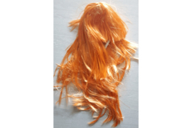 Oranje Pruik Lang haar