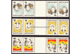 Nederlandse Antillen NVPH 791a-793a Postfris FOTOLEVERING Keerdrukken PAREN 100e geboortedag Eleanor Roosevelt 1984