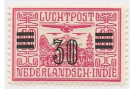 Nederlands-Indië NVPH LP11 Postfris Opdruk in zwart op luchtpostzegel der uitgifte 1928