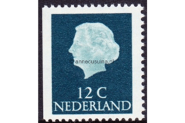 Nederland NVPH 618J Postfris Linkerzijde ongetand; Gewoon papier (12 cent) Koningin Juliana (en profil) 1953-1967