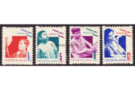 Nederland NVPH R90-R93 Ongebruikt Tweezijdige hoekroltanding Kinderzegels 1931
