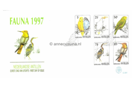 Nederlandse Antillen NVPH E281 Onbeschreven 1e Dag-enveloppe Fauna 1997