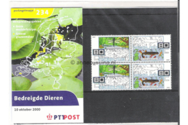 Nederland NVPH M234 (PZM234) Postfris Postzegelmapje Voor de natuur (PB63) 2000