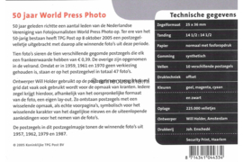 Nederland NVPH M320a+b (PZM320a+b) Postfris Postzegelmapje 50 jaar World Press Photo 2005