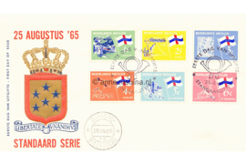 Nederlandse Antillen NVPH E37b (Uitgave met wapen met kroon) Onbeschreven 1e Dag-enveloppe Eilanden. Standaardserie 1965