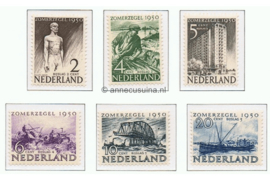 Nederland NVPH 550-555 Postfris Zomerzegels 1950