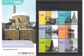 Nederland NVPH M269a+b (PZM269a+b) Postfris Postzegelmapje Industrieel erfgoed 2002