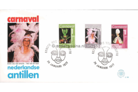 Nederlandse Antillen (Postdienst) NVPH E100 (E100PO) Onbeschreven 1e Dag-enveloppe Carnaval 1977