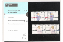 Nederland NVPH M66 (PZM66) Postfris Postzegelmapje Europa, kinderspelen 1989