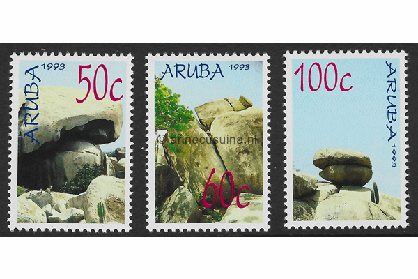 Aruba NVPH 119-121 Postfris Rotsformaties 1993