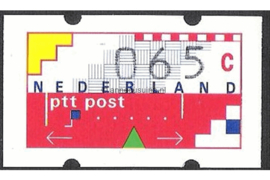 SPECIALITEIT! Nederland NVPH AU6 Postfris MET RUGNUMMER 1820 (65 cent) Automaatstroken, Voordrukzegel voor Klüssendorf-automaat 1996
