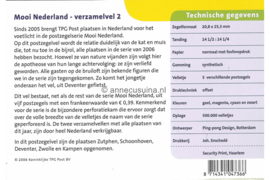 Nederland NVPH M341 (PZM341) Postfris Postzegelmapje Verzamelblok Mooi Nederland (4) 2006