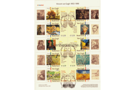 Nederland NVPH V2142-2151 Gestempeld/CTO-Zundert Geboortedag FOTOLEVERING Velletje Vincent van Gogh (II) 2003