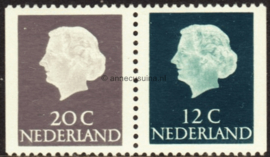 Nederland NVPH C45f Postfris links en rechts ongetand (20+12)