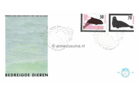 Nederland NVPH E230 Onbeschreven 1e Dag-enveloppe Bedreigde dieren 1985