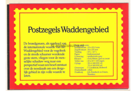 Nederland NVPH M5 (PZM5) Postfris Postzegelmapje Waddengebied 1982