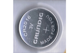 GRUNDIG CR2016 / 3 Volt / 70 mAh Knoopcel Batterij  (per stuk)