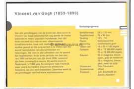 Nederland NVPH M72 (PZM72) Postfris Postzegelmapje 100e sterfdag Vincent van Gogh 1990
