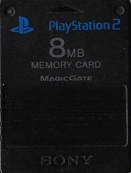 Memorycard zwart - PS2