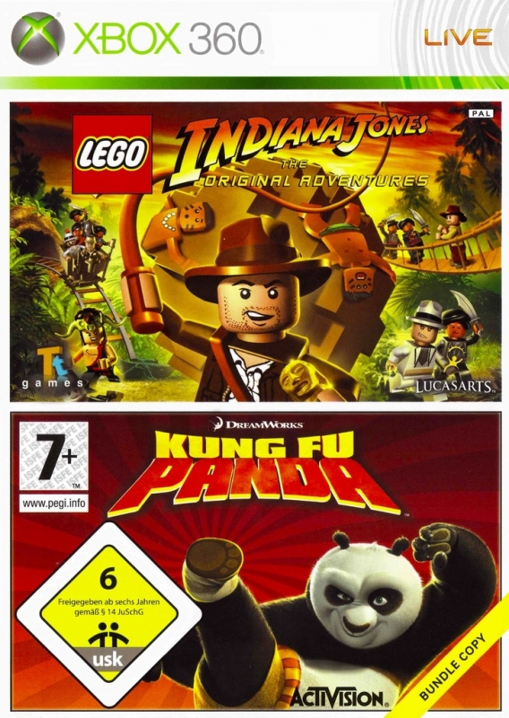Lego Indiana Jones + Kung Fu Panda - Xbox 360